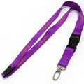 Polyester Lanyard Lavender Screen Printed w 5/8" X 36"